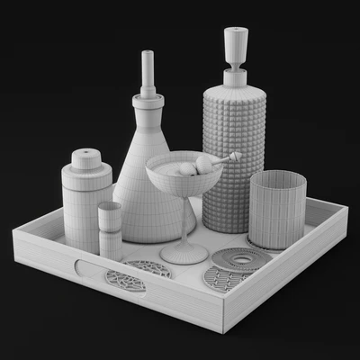 CB2 Barware Coffee Table Decor Set 1 — Вид 2
