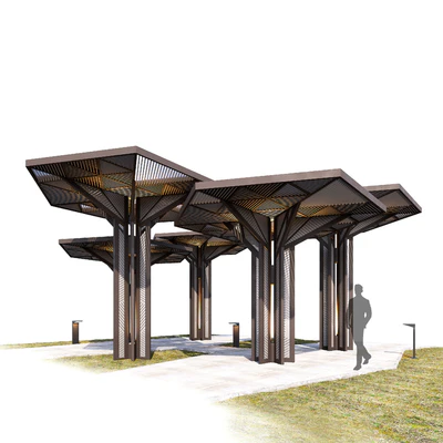 Architectural composition of canopies — Ver 2