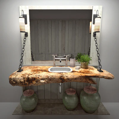 Slab sink loft bath — Ver 1