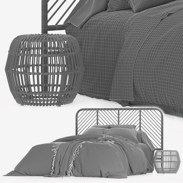 Кровать из постельного белья LaRedoute — Скачать