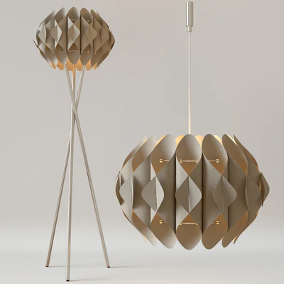 Chandelier and floor lamp AZZARDO RUBEN — Ver 3
