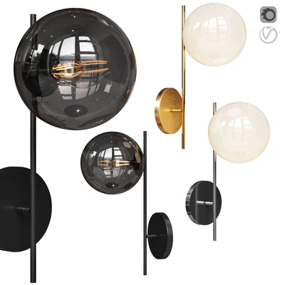 West Elm Sphere and Stem 1-Light Sconce — Вид 2