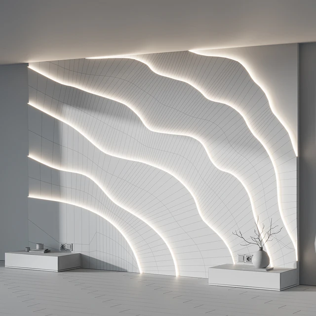 Modern Headboard with light — Descargar
