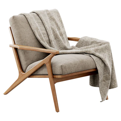 Cavett Wood Frame Armchair by Crate & Barrel — Ver 2