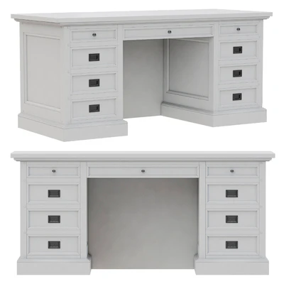 Dantone Home Desk Oxford Large White — Ver 1