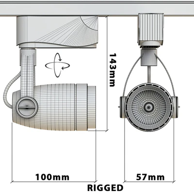 Arte Lamp Track Lights A5910PL-1 Black and White — Ver 2