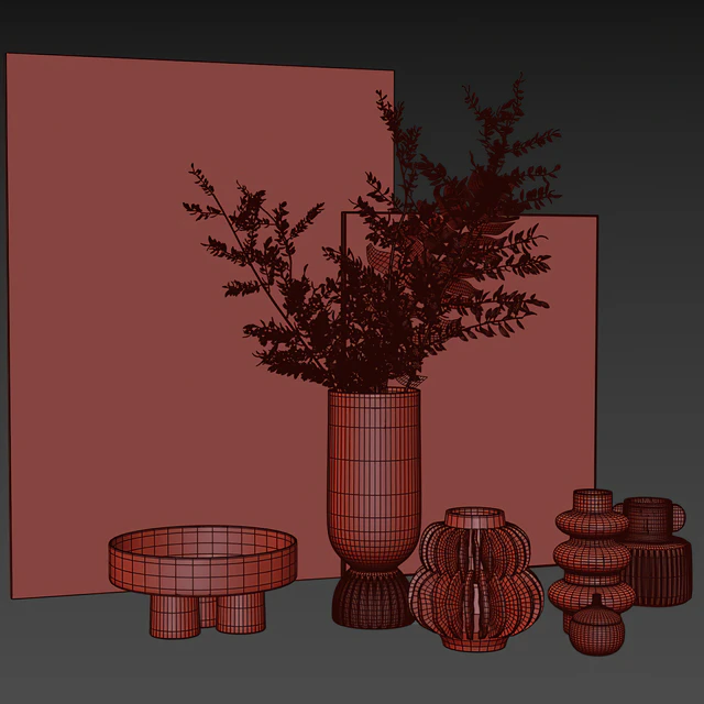 Decorative set with vases — Descargar