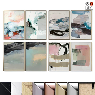 Poster Set "Abstract Painting" — Ver 1