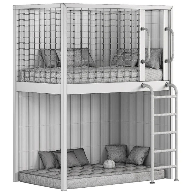 Designer two-level bed Kids room 23 — Descargar
