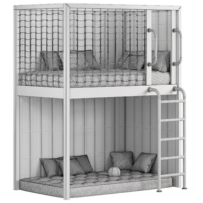 Designer two-level bed Kids room 23 — Ver 2