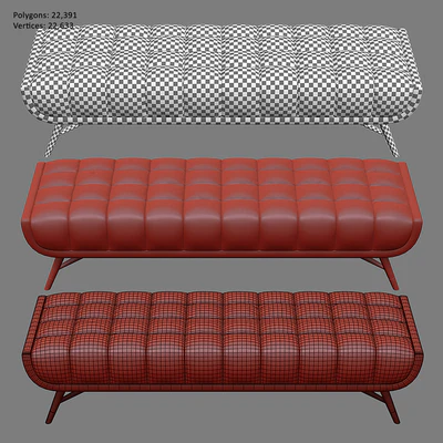 Newenton Upholstered Bench — Вид 2