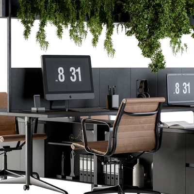 Office Furniture - employee Set 16 — Ver 2