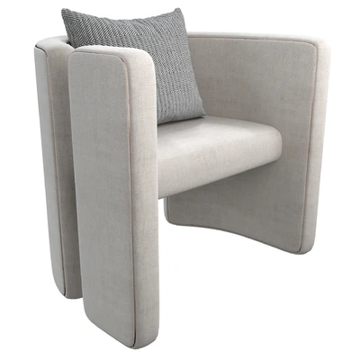 Armchair Con S34 white — Ver 1