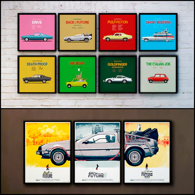 The picture in the frame: 32 pieces (86 collection) Auto theme — Ver 1