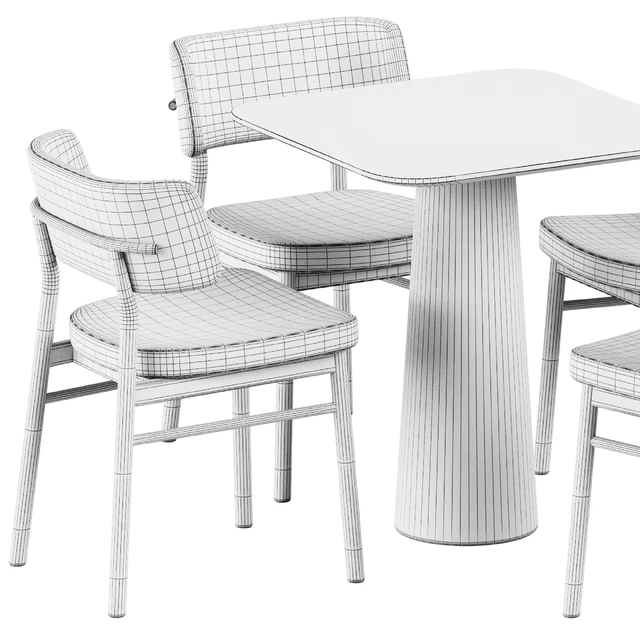 Table POV 460 S70 by Ton and Wooden Chair Marlen by TrabA — Descargar