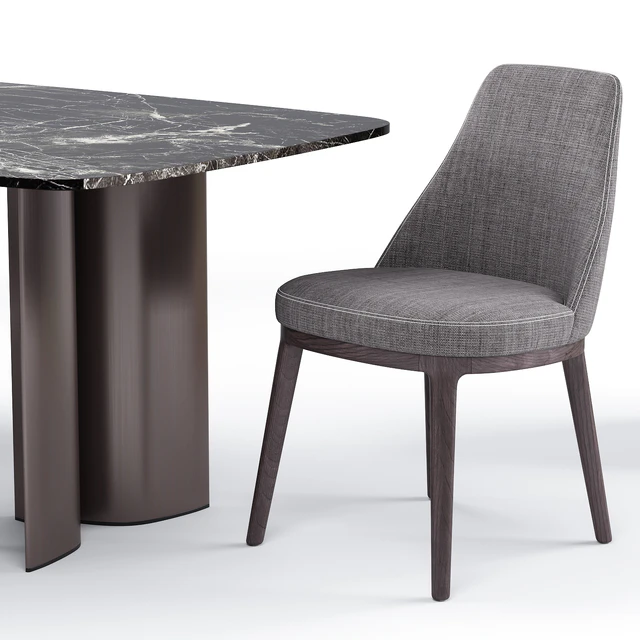 Lucylle dining chair and Gullwing table - Lema — Descargar