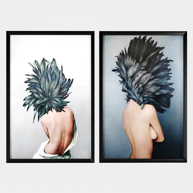 Art Frams 7- Girl With Feather By 3 Frams — Descargar