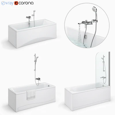 Bath set Cersanit set 24 (Flavia, Intro, Lana) — Ver 1