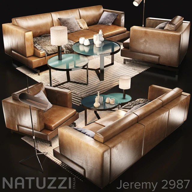 Диван Natuzzi Jeremy 2987 — Скачать