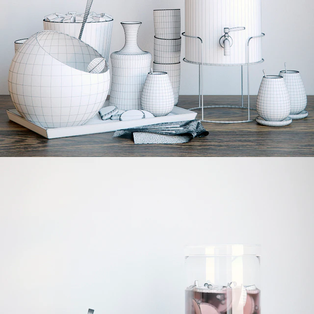 Glass drink dispenser by Crate and Barrel — Download