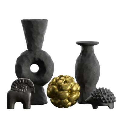 Volcanic Vases and Decorative Objects set — Ver 2