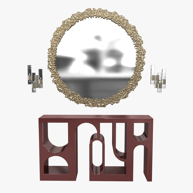 Brabbu cay mirror, colosseum console and ombak wall light — Скачать