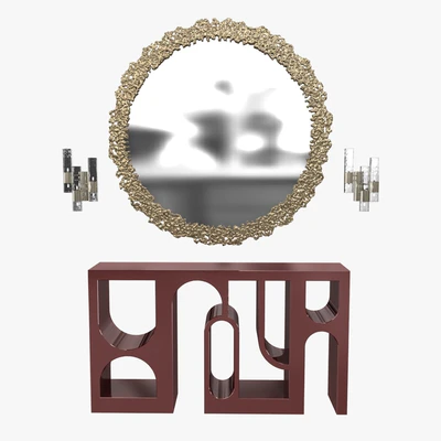 Brabbu cay mirror, colosseum console and ombak wall light — Вид 1