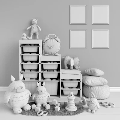 Мебель и игрушки IKEA, декор для детской комнаты set 1 — Вид 3