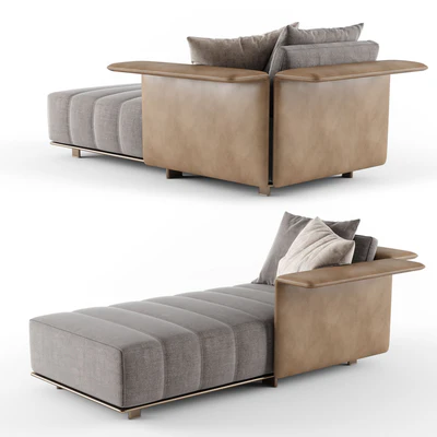 Minotti FREEMAN Chaise Longue 03 — Ver 3