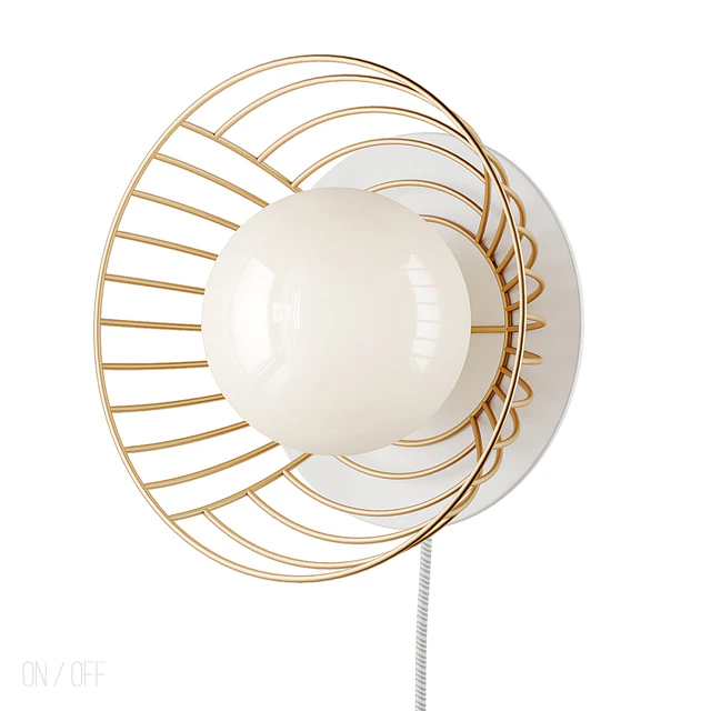Pink Linework Metal Wall Sconce — Descargar