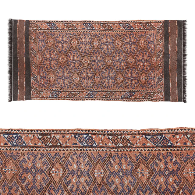 Turkmen Sumak vintage rug — Скачать