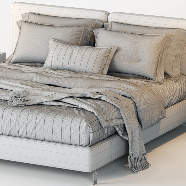 Minotti Tatlin Bed — Скачать