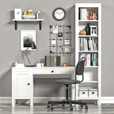Ikea Hemnes Workplace and Bookcase — Ver 2