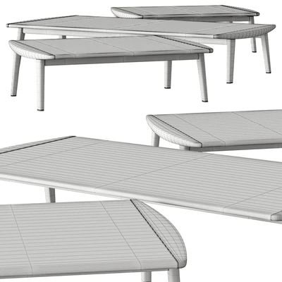 Minotti Fynn Coffee Tables & Outdoor — Ver 2