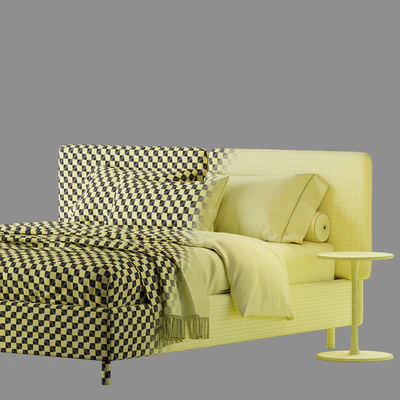 Double bed Twils FRICK ROUND — Ver 2