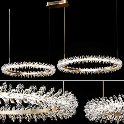 Crystal Ring Luxury Combination Led Chandelier Thera Line — download