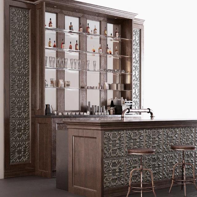 Classic Pub Bar Counter — Descargar
