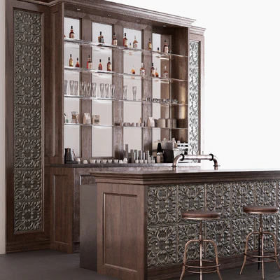 Classic Pub Bar Counter — Ver 2