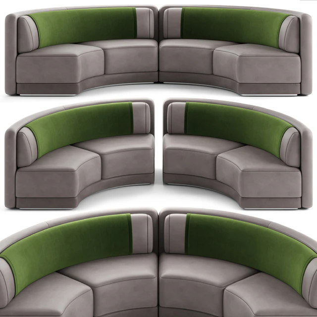 MD Round Sofa 004 — Скачать