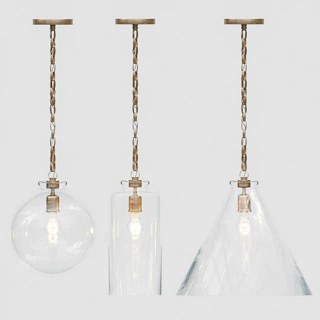 Visual Comfort Brass Pendant set — Descargar
