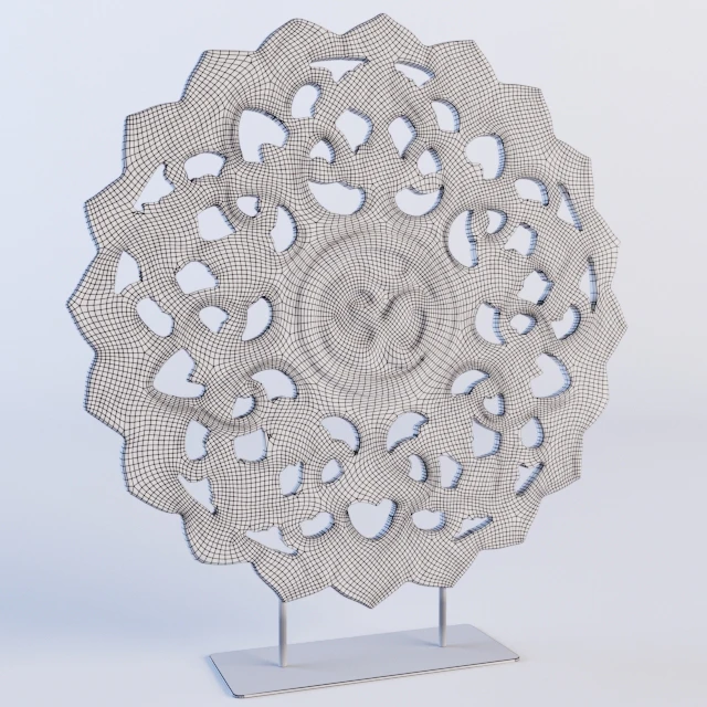 Om Symbol Sculpture On Stand — Скачать