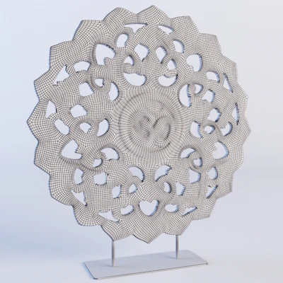 Om Symbol Sculpture On Stand — Вид 2
