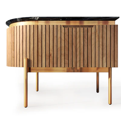 Dresser and nightstand Tesla wooden. Nightstand, sideboard by Medusa Home — Ver 2