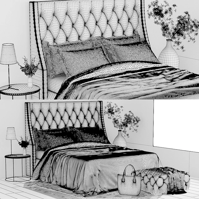 Tiffany bed, decor — Descargar