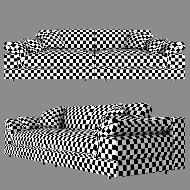 Triple sofa Pufetto Claudia. — Descargar