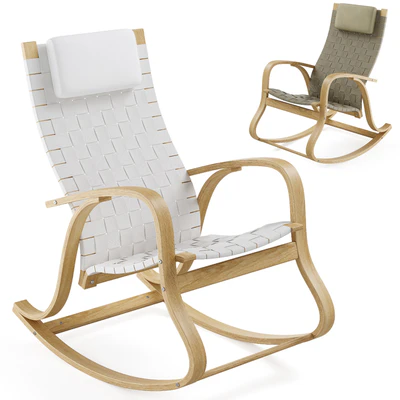 La Redoute Garden Jimi Rocking Wicker Chair — Ver 1
