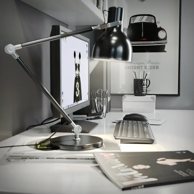 Desk in the Scandinavian style — Ver 2