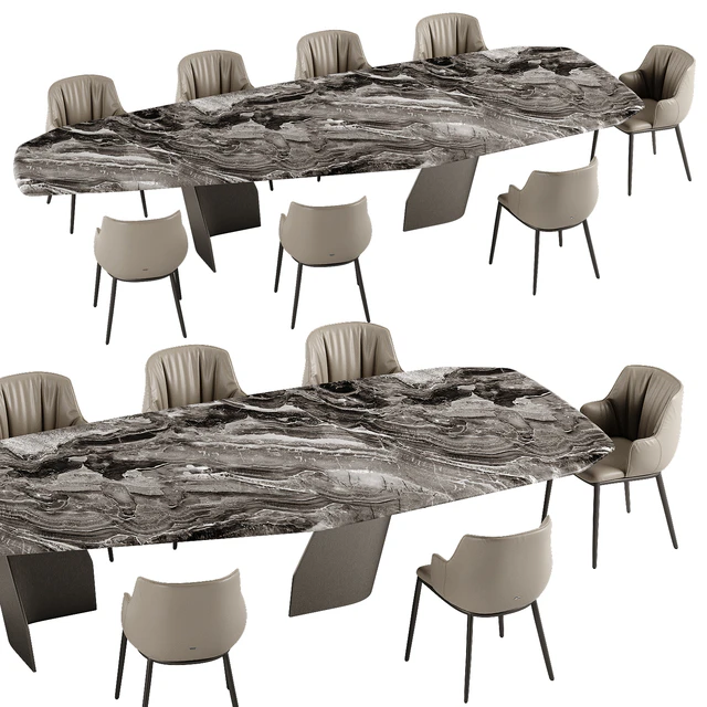 Cattelan Italia Senator table Rihanna chair set — Descargar