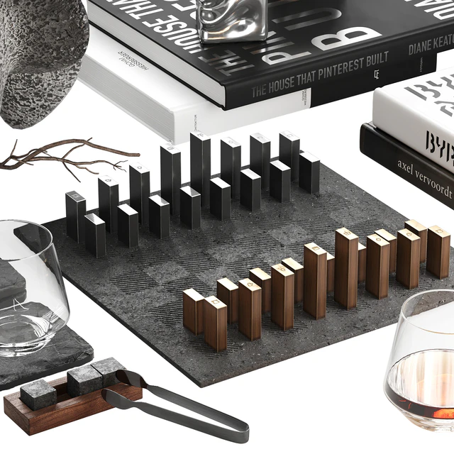Decorative set Black Chess — Descargar