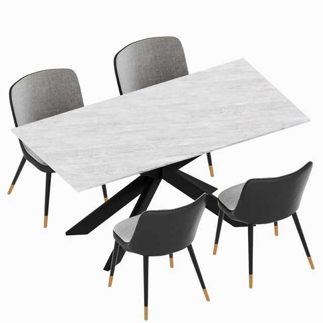 Marlene chair and Sintered x Asterisk Dining Table — Descargar